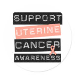Support Uterine Cancer Awareness stickers