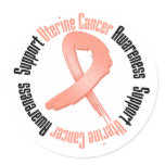 Support Uterine Cancer  Awareness stickers