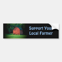 Support Your Farmer Bumper Sticker