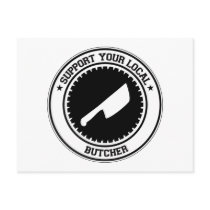Support Your Local Butcher Post Cards