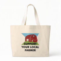 Support Your Local Farmer Tote Bags
