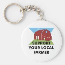 Support Your Local Farmer Keychain