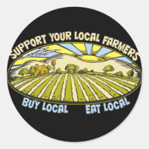 Support Your Local Farmers Stickers