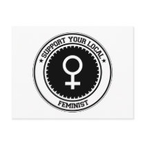 Support Your Local Feminist Post Cards