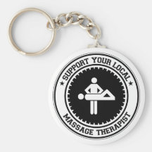 Support Your Local Massage Therapist Key Chains