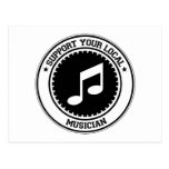 Support Your Local Musician Post Cards