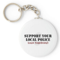 Support Your Local Police Keychains