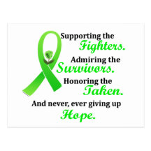 Supporting Admiring Honouring 2 LYMPHOMA Post Card