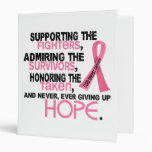 Supporting Admiring Honouring 3.2 Breast Cancer 3 Ring Binder