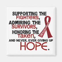 Supporting Admiring Honouring 3.2 Multiple Myeloma Refrigerator Magnet