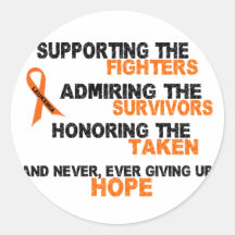Supporting Admiring Honouring 3 LEUKEMIA Sticker