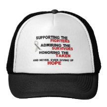 Supporting Admiring Honouring 3 LUNG CANCER Hats