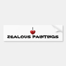 SUPPORTING ZEALOUS PAINTINGS BUMPER STICKER