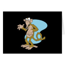 suprised funny monkey cards