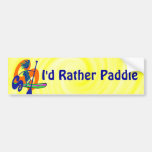 SUPS I'd Rather Be Paddling Bumper Stickers