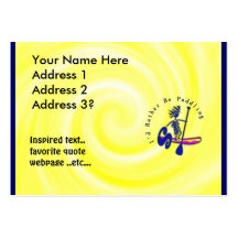 SUPS I'd Rather Be Paddling Business Card Templates