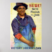 Sure ! Nous finirons le cru WW1 de ~ du travail Affiche