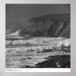 Surf and Rocks near Bodega Station, 1966 Print