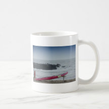 Surf Board Ocean Sea Beach HDR Pictures Photos New Mug