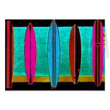 SURF BOARDS CARD