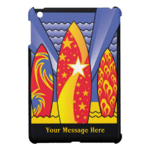 Surf Boards, Retro Art Deco iPad Mini Cover