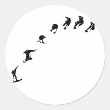 Surf des neiges 360 adhésifs ronds