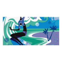 surf enjoy custom photo card