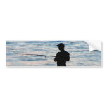 Surf Fishing At Dusk 6 Bumper Sticker bumper stickers