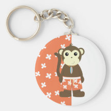 Surf Monkey Keychain