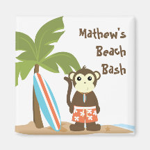 Surf Monkey Magnet