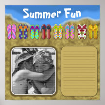 Surf, Sand And Sun Scrapbook Page Posters