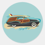 Surf Wagon Woody Stickers