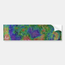 Surface Elevation Map of the Planet Venus Bumper Stickers