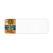 Surfboard and Guitar Return Label