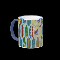 Surfboard Cup grunge mugs