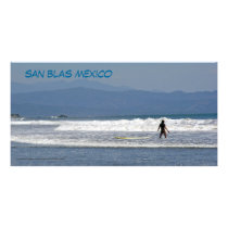 Surfer at San Blas, Mexico Photo Cards