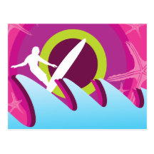 Surfer : Cavalier de vague Carte Postale