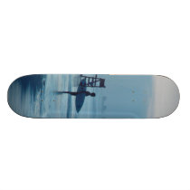 Surfer Dusk Ponce Inlet FL Beach Tide Skateboard skateboards