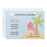 Surfer Girl Birthday Party Invitation