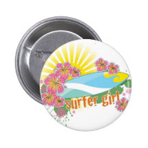 surfer girl button