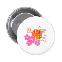 Surfer Girl Buttons