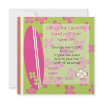 Surfer Girl Invitation