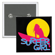 Surfer Girl Pin