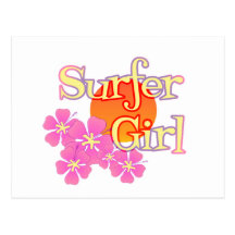 Surfer Girl Post Card