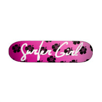 Surfer Girl Skateboard in Pink