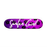Surfer Girl Skateboard in Purple