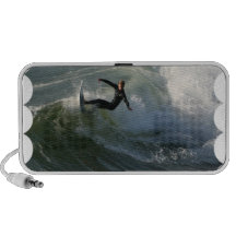 Surfer in a Wetsuit Portable Speakers