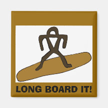 Surfer LONG BOARD IT! Magnets