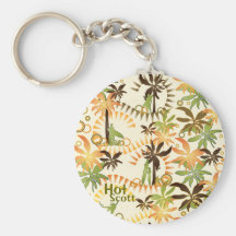 Surfer & Palmtree Keychain