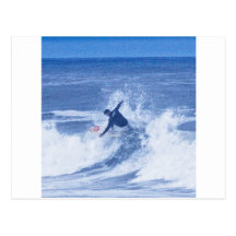 Surfer Surfing Hands Hanging Out HDR Post Cards